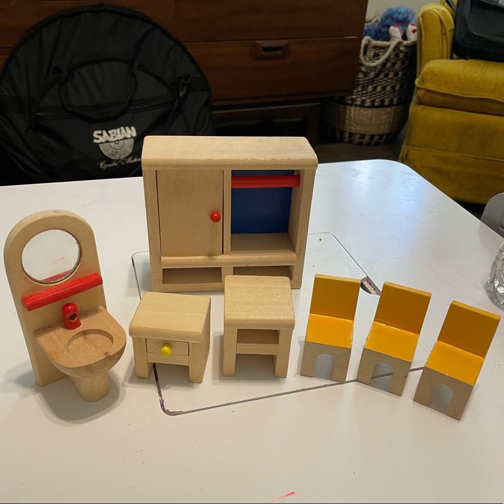 Wooden doll furniture